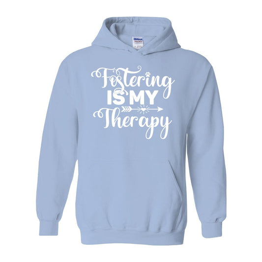 FOSTERING IS MY THERAPY - S / Light Blue - Foster Mom Things