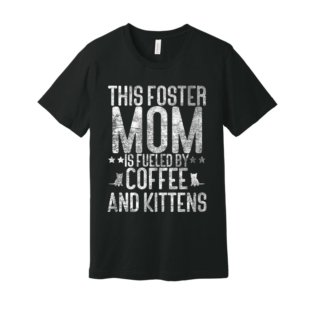 FUELED BY COFFEE AND KITTENS - S / Vintage Black - Foster Mom Things