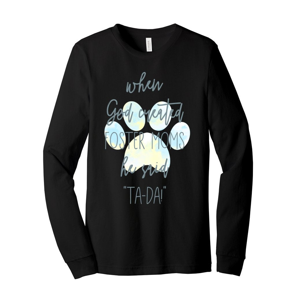 GOD CREATED FOSTER MOMS - XS / Black - Foster Mom Things