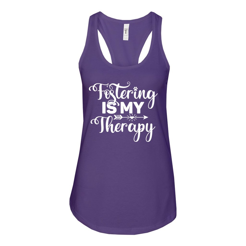 FOSTERING IS MY THERAPY - S / Purple Rush - Foster Mom Things