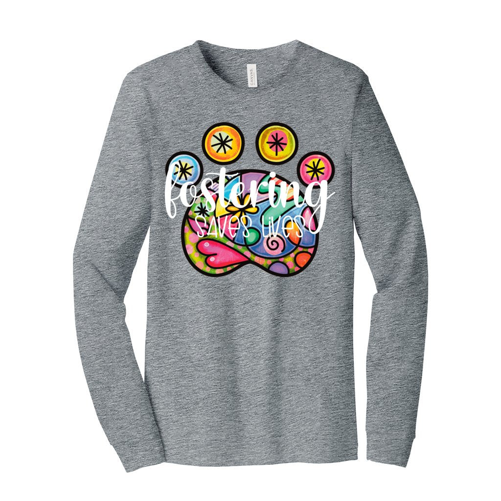 FOSTERING SAVES LIVES - XS / Athletic Heather - Foster Mom Things