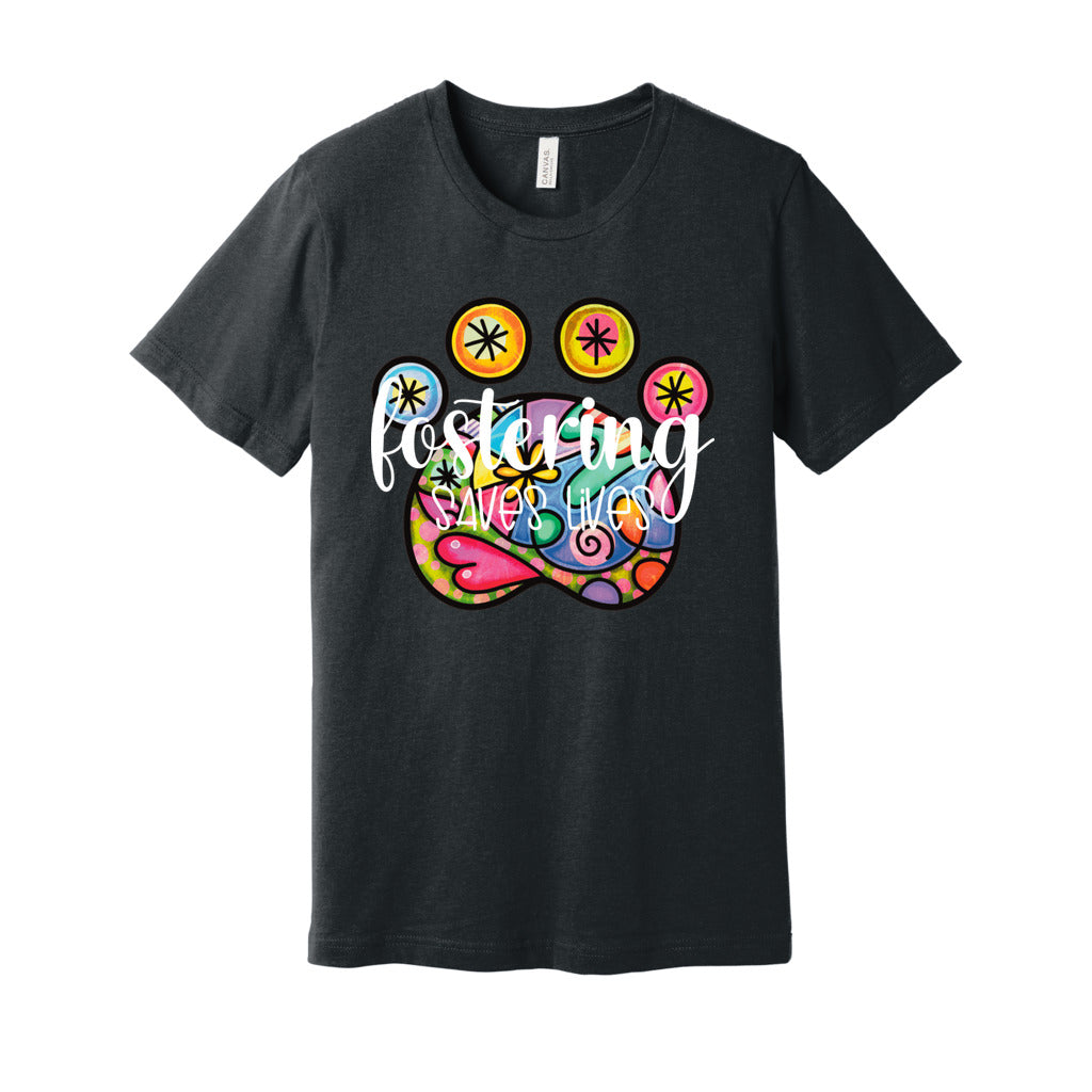 FOSTERING SAVES LIVES - S / Dark Grey Heather - Foster Mom Things