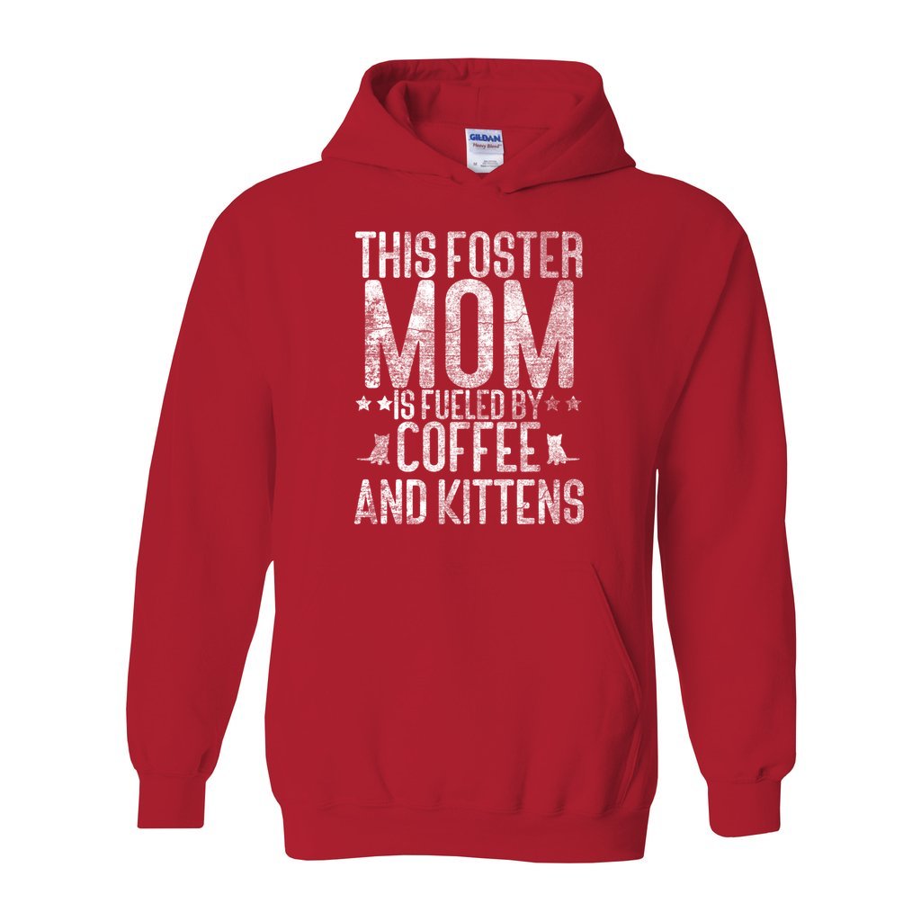 FUELED BY COFFEE AND KITTENS - S / Red - Foster Mom Things