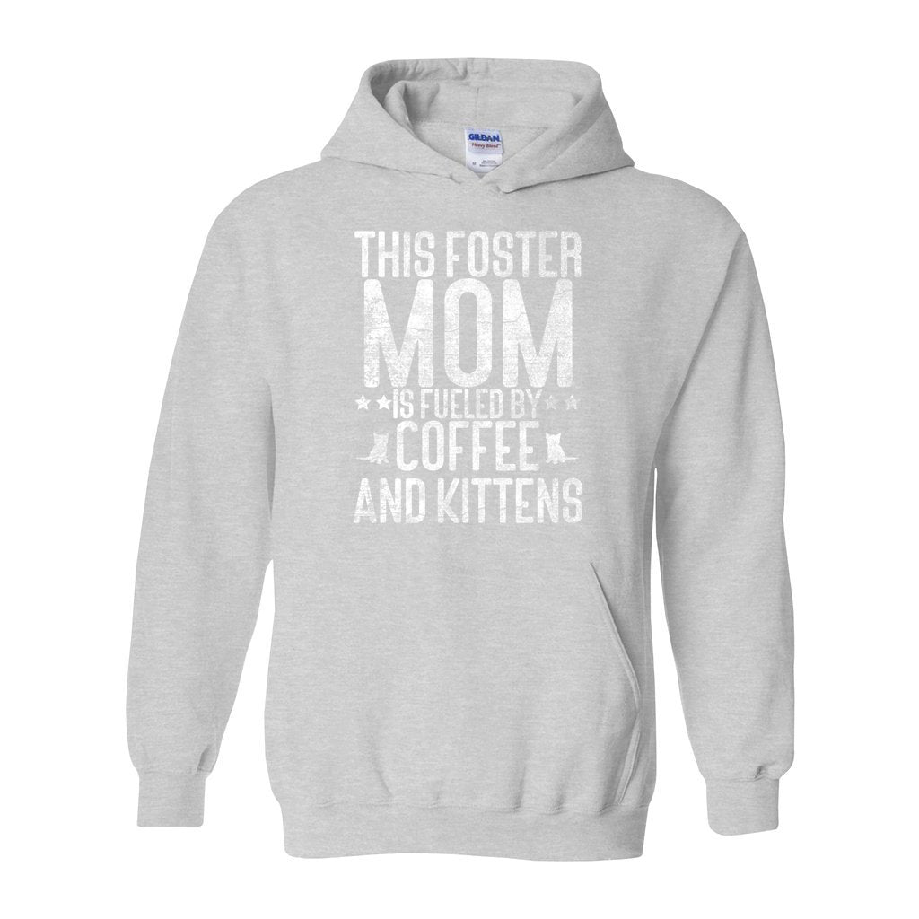 FUELED BY COFFEE AND KITTENS - S / Sports Grey - Foster Mom Things