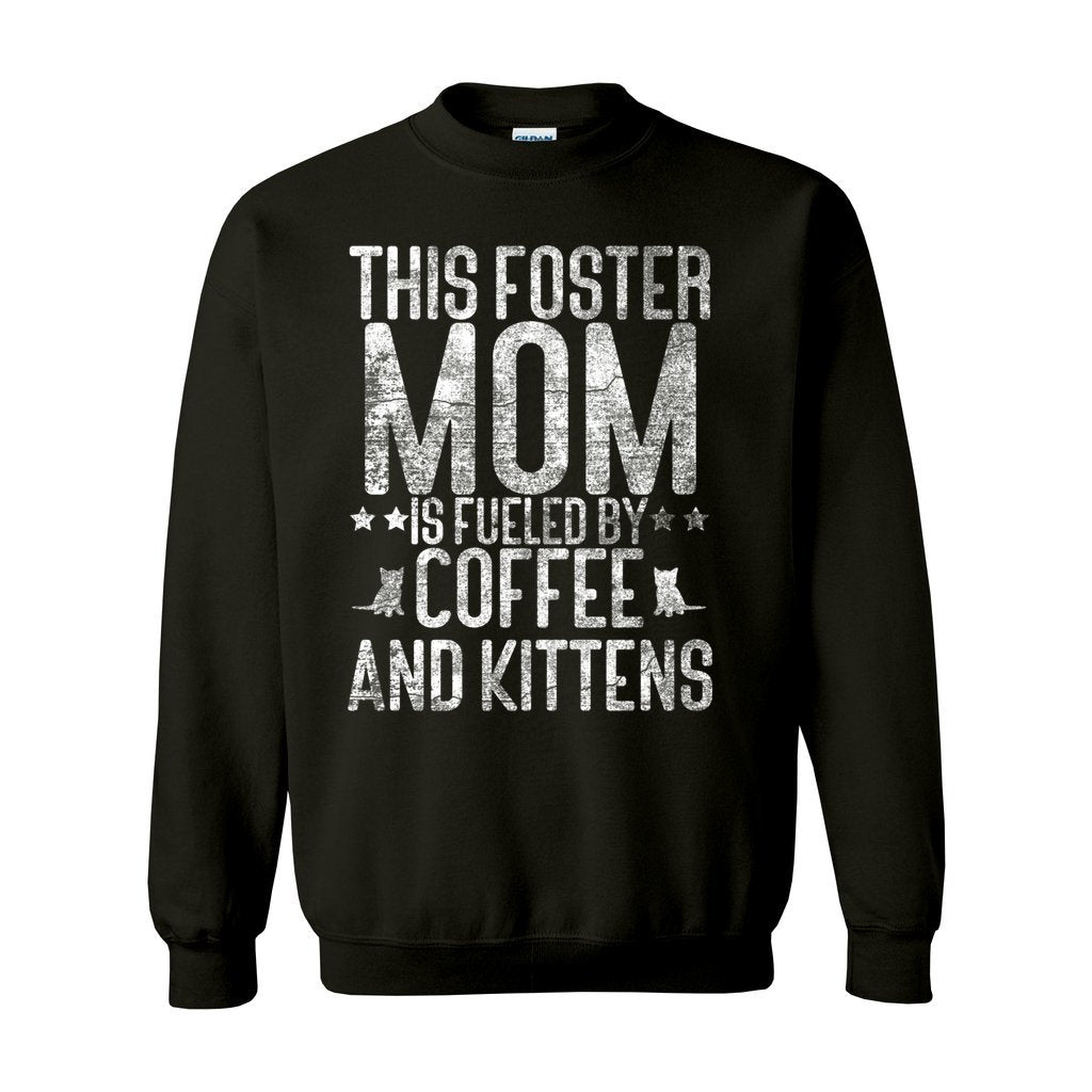 FUELED BY COFFEE AND KITTENS - S / Black - Foster Mom Things