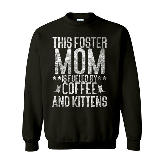 FUELED BY COFFEE AND KITTENS - S / Black - Foster Mom Things