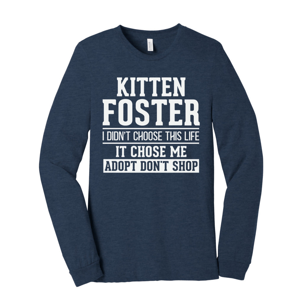 KITTEN FOSTER - S / Heather Navy - Foster Mom Things
