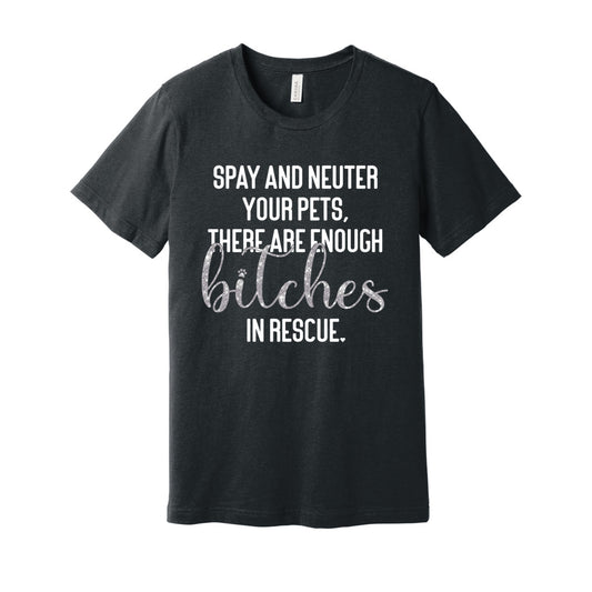 SPAY NEUTER - S / Dark Grey Heather - Foster Mom Things