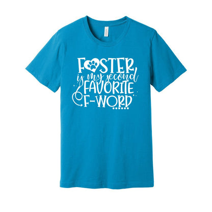 SECOND FAVORITE F-WORD - XS / Aqua - Foster Mom Things