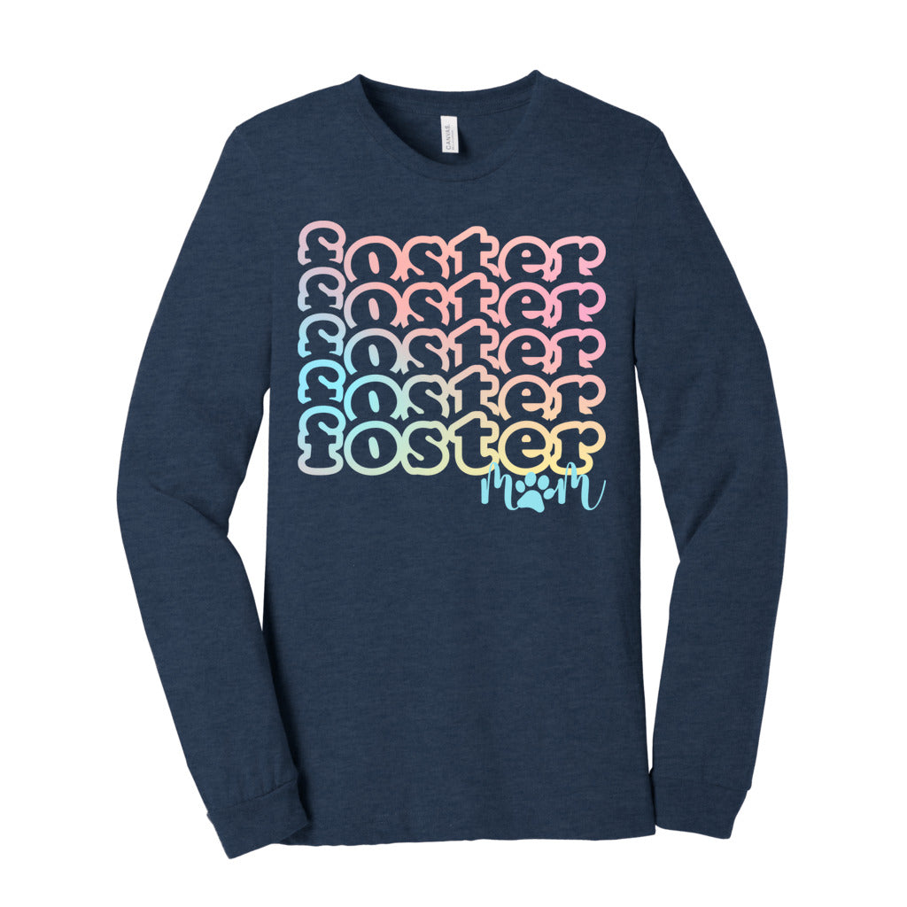 FOSTER MOM - S / Heather Navy - Foster Mom Things