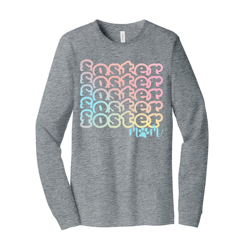 FOSTER MOM - XS / Athletic Heather - Foster Mom Things