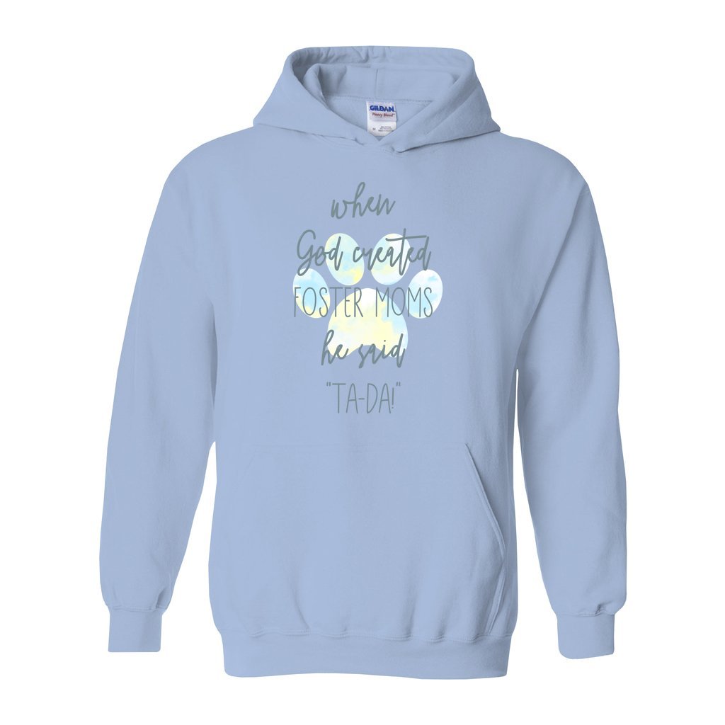 GOD CREATED FOSTER MOMS - S / Light Blue - Foster Mom Things