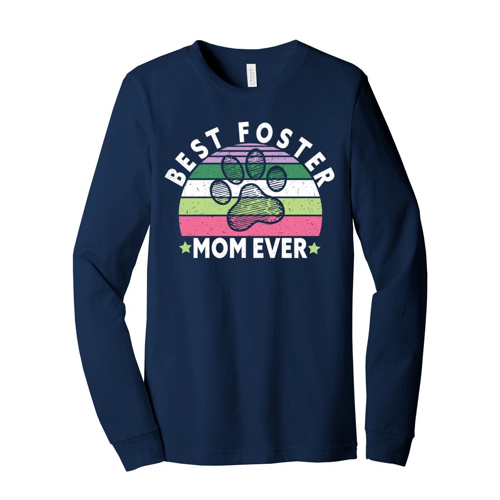 BEST FOSTER MOM EVER - S / Navy - Foster Mom Things