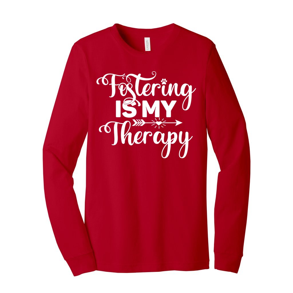FOSTERING IS MY THERAPY - XS / Red - Foster Mom Things