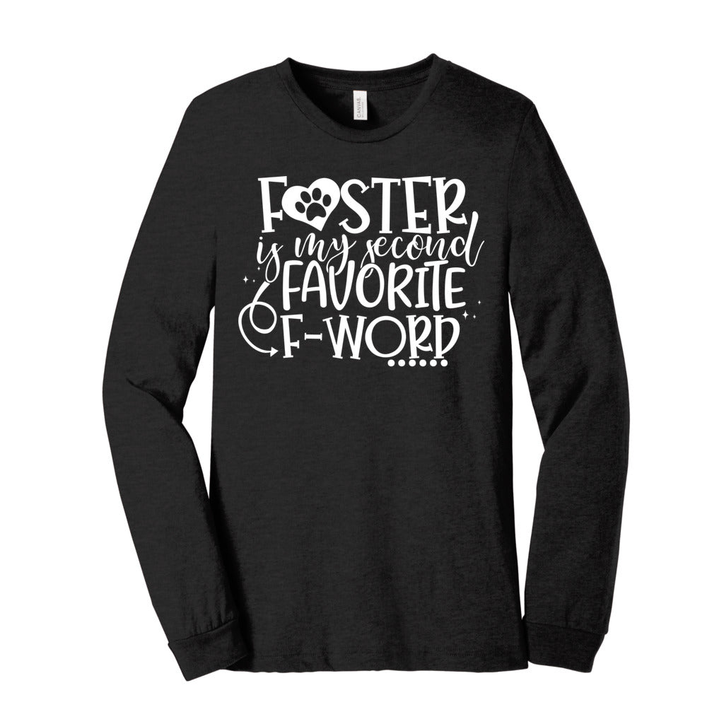 SECOND FAVORITE F-WORD - S / Black Heather - Foster Mom Things