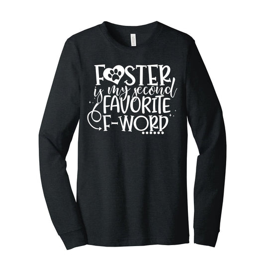 SECOND FAVORITE F-WORD - XS / Dark Grey Heather - Foster Mom Things