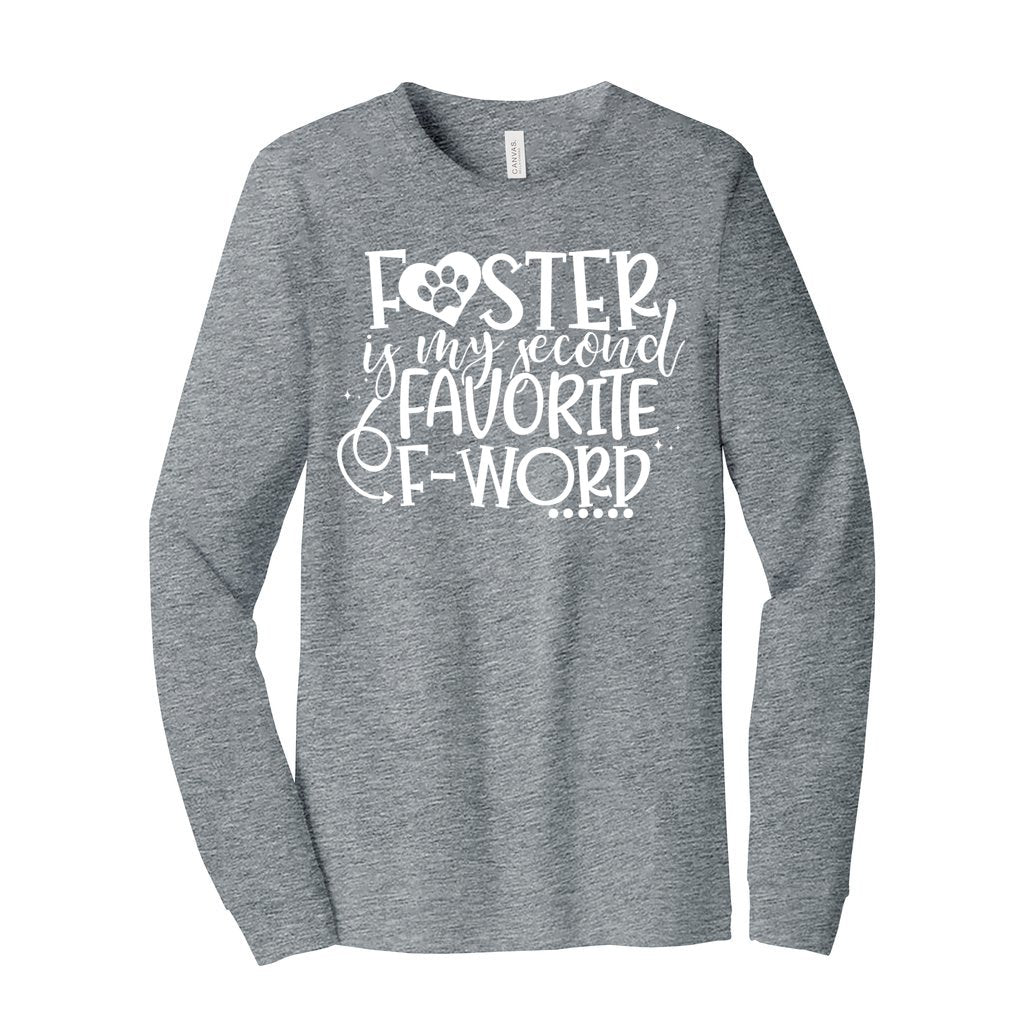 SECOND FAVORITE F-WORD - XS / Athletic Heather - Foster Mom Things