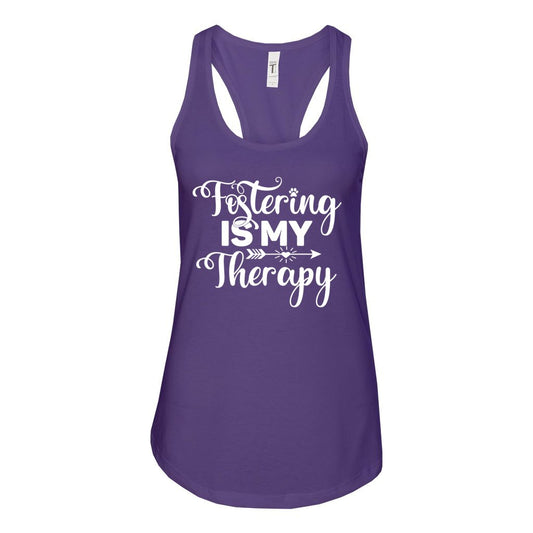 FOSTERING IS MY THERAPY - S / Purple Rush - Foster Mom Things