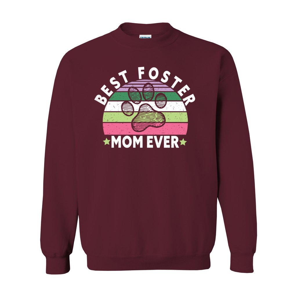 BEST FOSTER MOM EVER - S / Maroon - Foster Mom Things