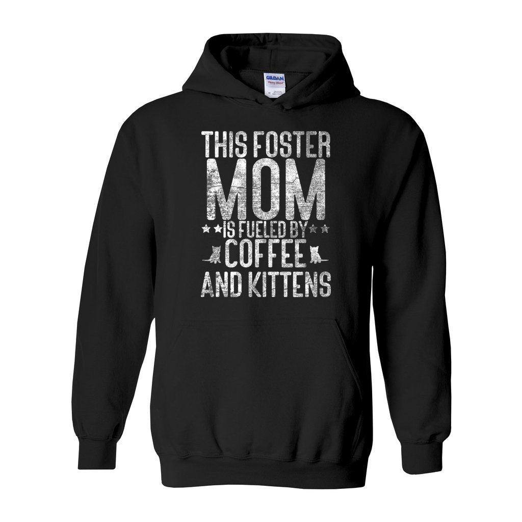 FUELED BY COFFEE AND KITTENS - S / Black - Foster Mom Things