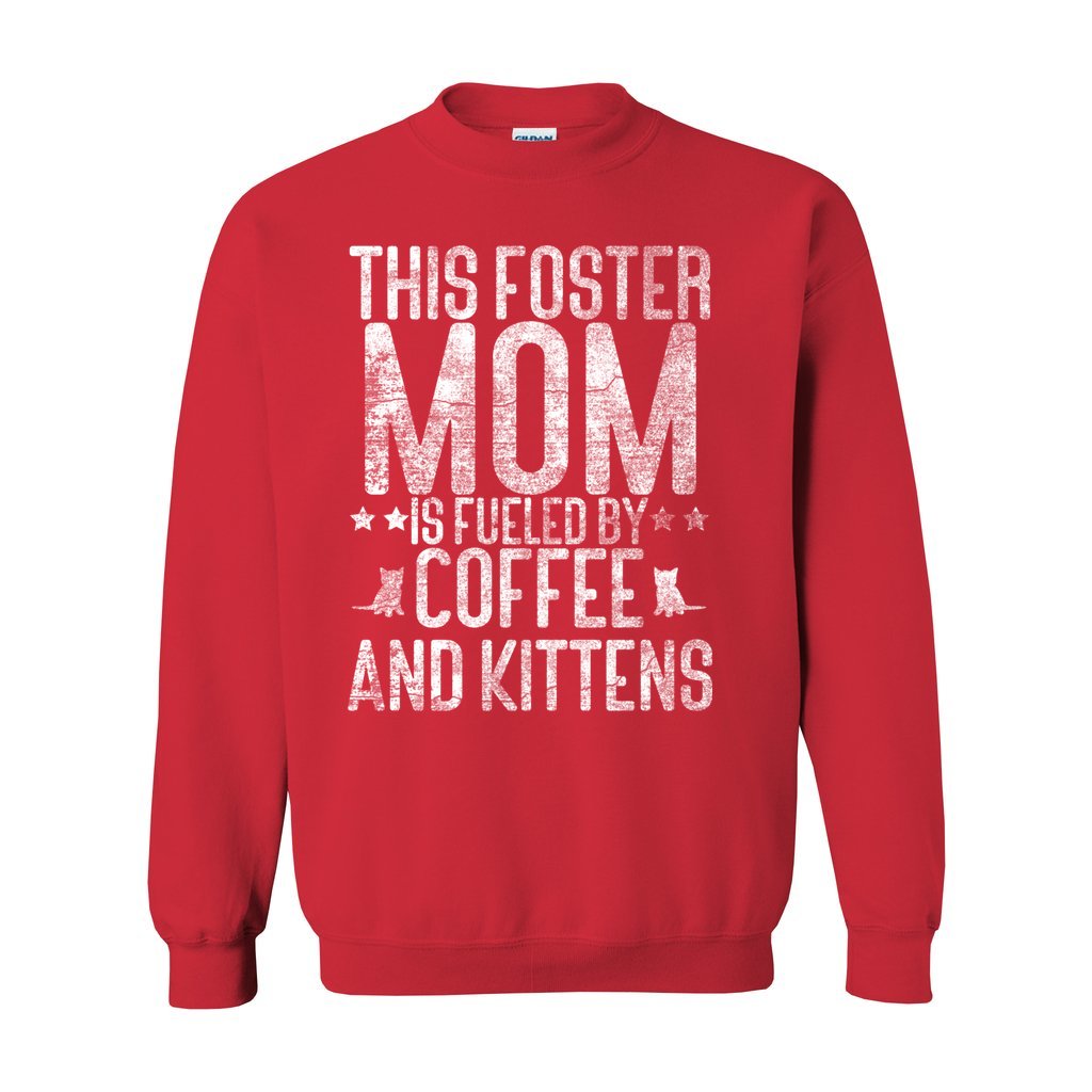 FUELED BY COFFEE AND KITTENS - S / Red - Foster Mom Things