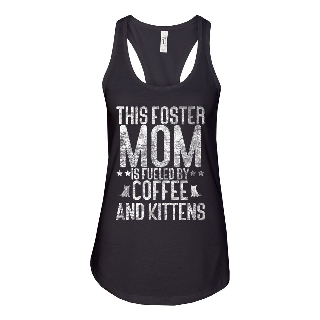 FUELED BY COFFEE AND KITTENS - S / Black - Foster Mom Things