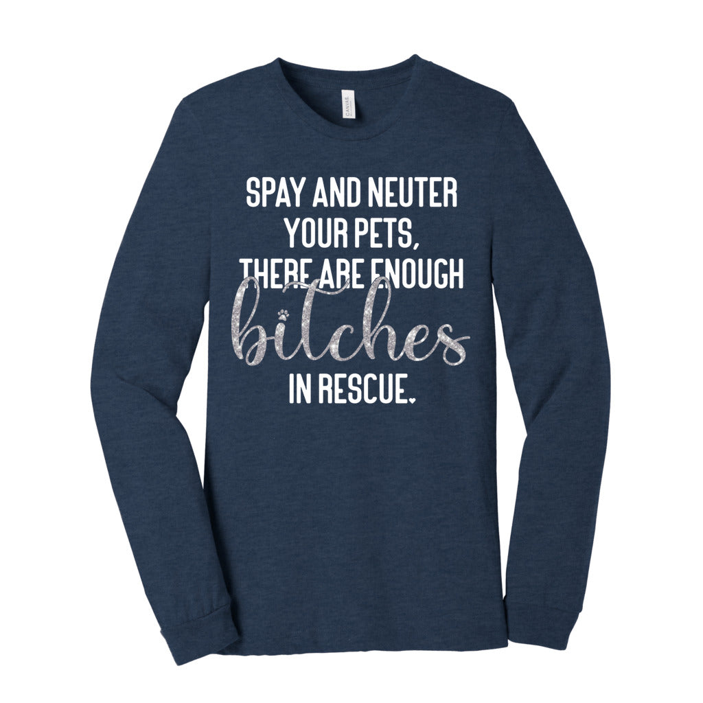 SPAY NEUTER - S / Heather Navy - Foster Mom Things