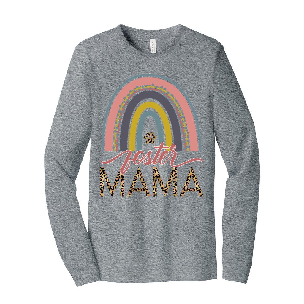 FOSTER MAMA - XS / Athletic Heather - Foster Mom Things