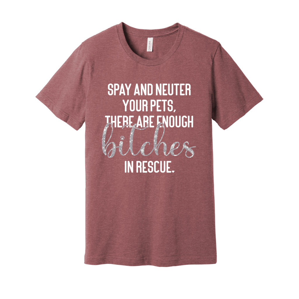 SPAY NEUTER - S / Heather Mauve - Foster Mom Things